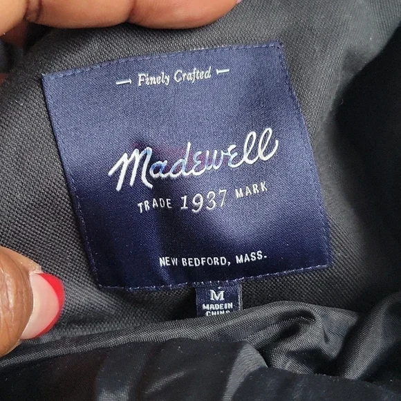 Madewell black faux fur vest Mob Wife - Picture 4 of 7